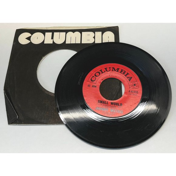 Johnny Mathis Small World / You Are Everything To Me 45 Pop Vinyl Record - Picture 3 of 4